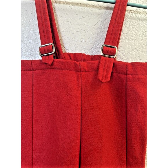 Vintage ROTHSCHILD Girls Wool Velvet Red/Blue Trim Coat & Snow Pants Leggings - Picture 14 of 16